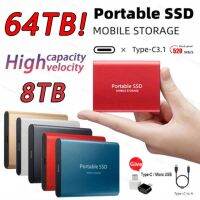 ฮาร์ดดิสก์สำหรับแล็ปท็อปเดสก์ท็อปแบบพกพา128เทราไบต์ SSD 30เทราไบต์ SSD Usb 3.1 Type-C External Disco Duro