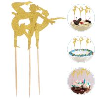 【CW】⊕✟  Toppers Gymnastic Picks Gymnastics Decoration Birthday Theme Ornaments Baby Decorations Supplies