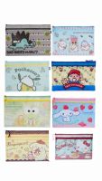 พร้อมส่ง แฟ้มพลาสติก sanrio ของแท้ ใส่เอกสาร 2 ช่องซิป ขนาด F4 (ใส่เอกสารขนาด A4 ได้)