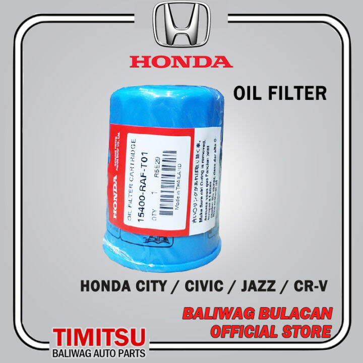 OIL FILTER HONDA CITY CIVIC JAZZ CRV PART NO. 15400RAFT01 HONDA