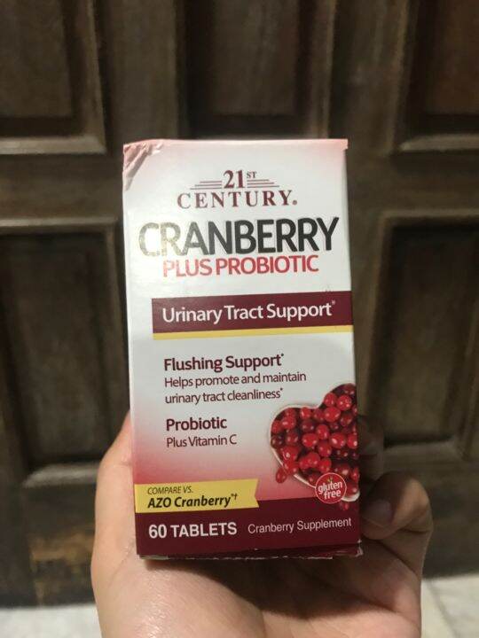 21st Century Cranberry Plus Probiotic Plus Vitamin C 60 Tablets (Expiration November 2022