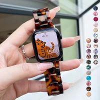 Resin Strap For Apple Watch Band Ultra 49mm 8 7 41 45 44mm 40mm Woman Bracelet For iWatch 6 se series 5 432 38mm 42mm Wristband