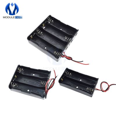 2/3/4 Slot Container 18650 Plastic Battery Holder with Lead Wire 3.7V Lithium Battery Storage Box Case