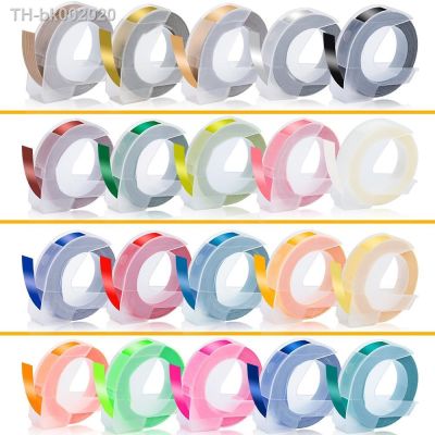 ☍ Topcolor Compatible Dymo 3D Label Tapes Embossing Labels for Dymo Label Maker Printer Ribbon Labeling Machine 1610 Motex E101
