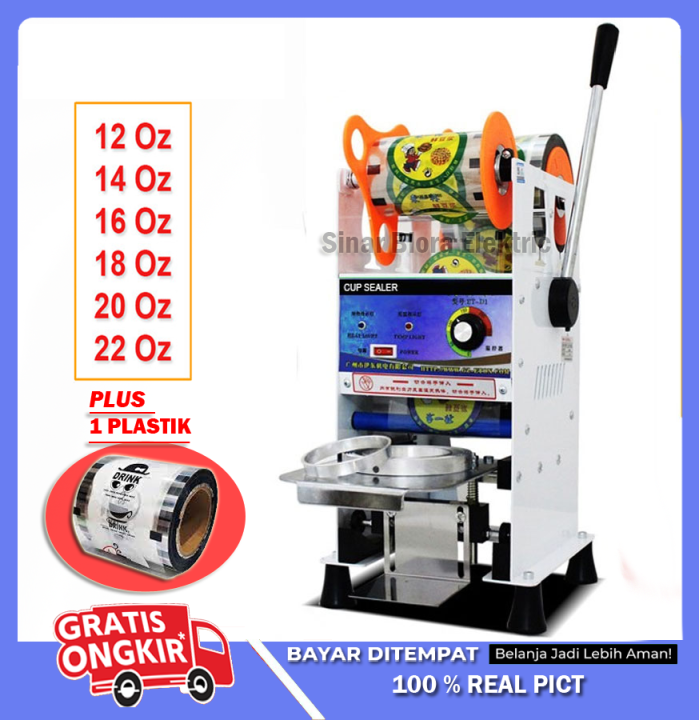 Omicko C Sealing Machine Mesin Cup Sealer Press Gelas Plastik Oz Lazada Indonesia