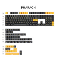 165ปุ่มชุด GMK PHARAOH Keycaps PBT Double Shot Key Caps Cherry Profile Keycap ISO Enter สำหรับ Keychron Anne GH60 GK64โป๊กเกอร์