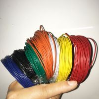 【Sell-Well】 Ingco mall 24awg ลวด UL1007 5ม. สายเคเบิลพีวีซีอิเล็กทรอนิกส์มาตรฐาน UL 0.2ตาราง1.4มม. DIY ซ่อมแซมบ้าน7สี