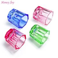 1PC Crystal Glass Acrylic Acrylic Powder Liquid Nail Cup Dappen Dish Lid Bowl Cup Holder Equipment Nail Tools