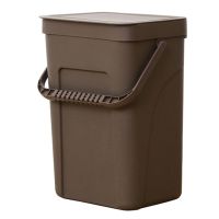Waste Bin Office Kitchen Bathroom Dustbin with Save Space For Home Wall Mounted Trash Can Dual-Use Storage Box
