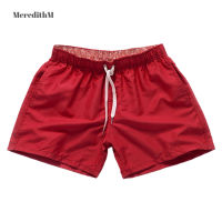 MeredithM Mens Beach Shorts Breathable Quick Dry Swim Trunks Summer Male Surfing Pants