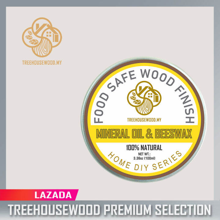 Mineral Oil & Beeswax Food Safe Wood Finish 100mL Lazada