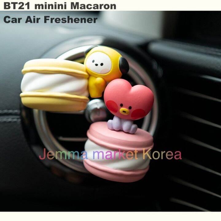 On Hand BT21 Minini Macaron Car Air Freshener Royche BT21 Official BTS