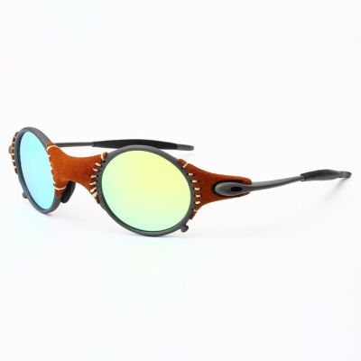 แว่นตาขี่โลหะแว่นกันแดดใส่ตกปลา UV400แว่นตากันแดดขี่จักรยานโพลาไรซ์ชาย MTB E5-3