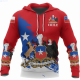 New Chilean Mens Hoodie Plus Size Chilean Clothing with National Logo, Street Fashion, O-neck Sweater, Large Mens Jacket popular