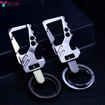 Double on sale ring keychain