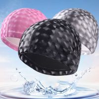 Swimming Cap Women Swimming Pool Accessories Adult PU Swimming Cap Men Water Sports Waterproof Breathable Bullhead Swim Hat Swim Caps