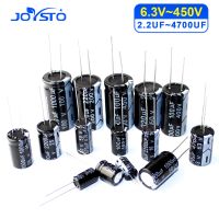 6.3V 10V 16V 25V 35V 50V 400V 450V 1UF 2.2UF 4.7UF 10UF 1000UF 22UF 33UF 47UF 470UF 100UF 220UF Aluminum Electrolytic Capacitor Electrical Circuitry P