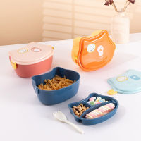 Student Lunch Box Bowl Microwaved To Heat Light Lunch Box Double-layer Lunch Box Lunch Box Cartoon Lunch Box