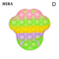 MIRA FoxMind ดันเด้ง Bubble Sensory Fidget สายรุ้งสีของเล่นบรรเทาความเครียดความต้องการพิเศษเงียบห้องเรียนของขวัญเด็ก