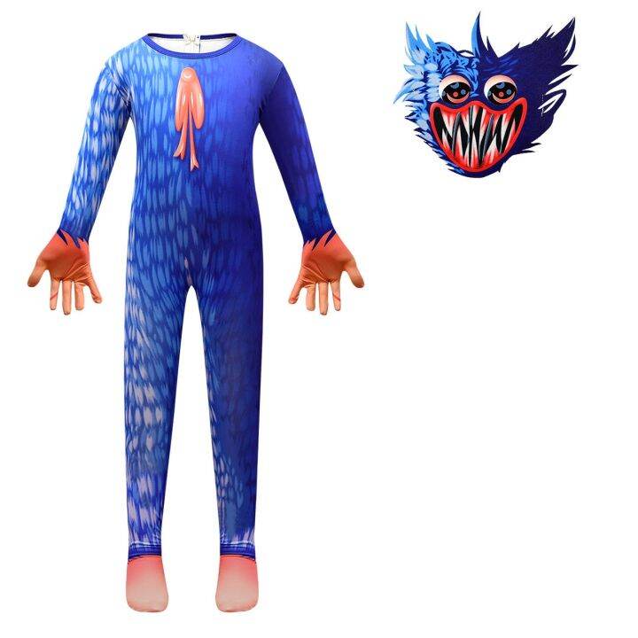 halloween-child-bodysuit-props-cosplay-wuggys-tights-cartoon-boy-girl-horror-big-mouth-huggy-holiday-gifts