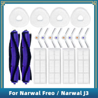 สำหรับ Narwal Freonarwal J3อะไหล่ทดแทนอุปกรณ์เสริมหลักด้านข้างแปรง Hepa Filter Mop Pad ผ้าแปรง Cover