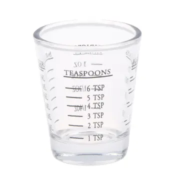 1pc Glass Coffee Measuring Cup With Handle, Ounce Measurement Glass Cup  With Scale