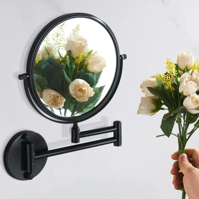 3x Magnifying Two Sided Vanity Makeup Mirror Wall Mount Round Chrome Bathroom Wall Magnifying Makeup Shaving Vanity Mirror