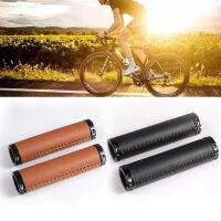 PU Leather Bicycle Handlebar Cover Retro Bicycle Non-Slip Grip Sleeves Breathable Bike Handlebar for Mountain Bikes Accessories