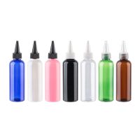 tdfj 30pcs 30ml 50ml 60ml 100ml Round Pointed Mouth E Plastic Bottles With Screw Cap