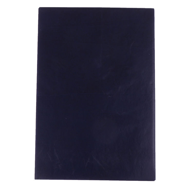 rayua-100แผ่น-a5-dark-blue-carbon-hand-stencil-transfer-paper-hecttograph-repro-set