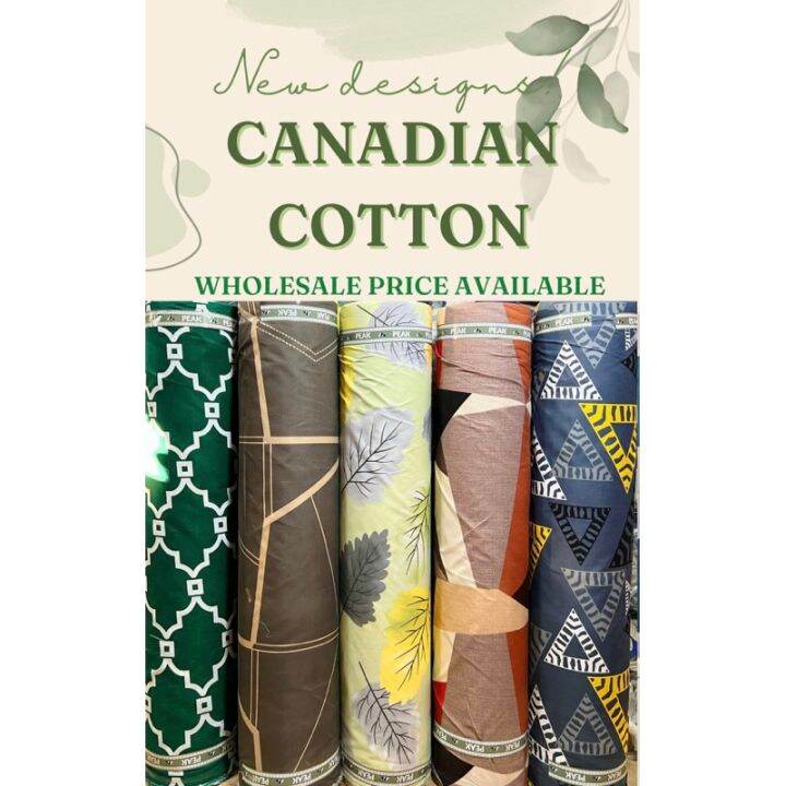 PREMIUM CANADIAN COTTON TELA PER YARD 94 inches width | Lazada PH