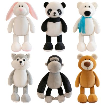 【CW】♣♕▤  Animais de pelúcia recheados Brinquedos para crianças bonecas macias coelho cachorro urso lobo presente kawaii hobbie