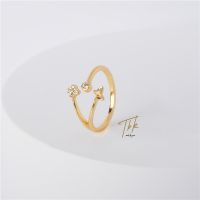 TBK 18K Gold Cubic Zirconia Ring Accessories For Women 28R