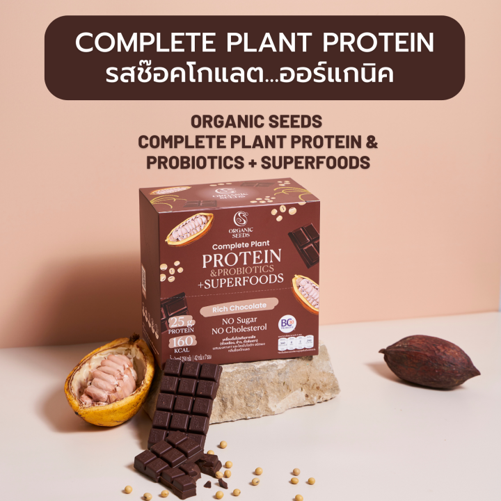 ออร์แกนิคซีด-โปรตีนพืช-ผสมวิตามินแร่ธาติจากแหล่งซุปเปอร์ฟู้ด-พร้อมโปรไบโอติก-complete-plant-protein-amp-probiotics-superfoods