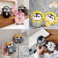 Cartoon Cute Penguin Silicone Earphone Cases For apple Airpods 1 2 3 Pro Case Cover for AirPods Pro 2 Bluetooth Headset Box Headphones Accessories