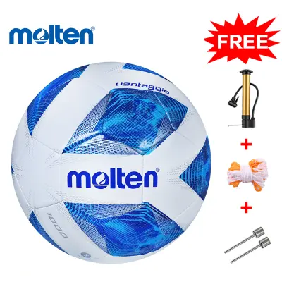 จัดส่งจากกทม ลูกฟุตบอล ฟุตบอล Molten ลูกฟุตบอล ลูกบอล มาตรฐานเบอร์ 5 Soccer Ball มาตรฐาน หนัง PU นิ่ม มันวาว