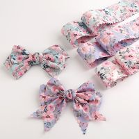 【hot】！ 10 Yards 38MM Flowers Pink Hair Bows Crafts Accessories YM2023062703