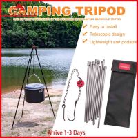 [Arrive 1-3 Days] Picnic Cooking Pot Rack Hook Holder Outdoor Camping Stove Campfire Tripod