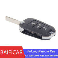 Baificar 3ปุ่มรถ Keyless Entry Case พลิกพับ Remote Key 434MHz 46ชิปสำหรับ Peugeot 301 2008 3008 308S ใหม่408 508