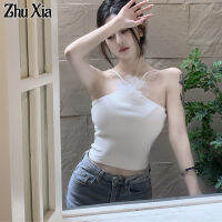 Zhu Xia เสื้อสายเดี่ยวผู้หญิงหวานเผ็ด,แจ็คเก็ตแบบร่างแหใหม่ฤดูร้อน