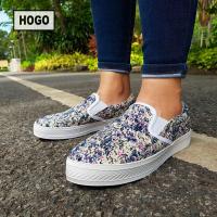 [ส่งเร็วพิเศษ!] HOGO รองเท้าผ้าใบ รองเท้าผ้าใบผู้หญิง Slipon นิ่มสุดๆ กันลื่น ทนทาน คู่เดียวเอาอยู่ รองเท้าผู้หญิง รองเท้าแฟชั่น พร้อมส่ง