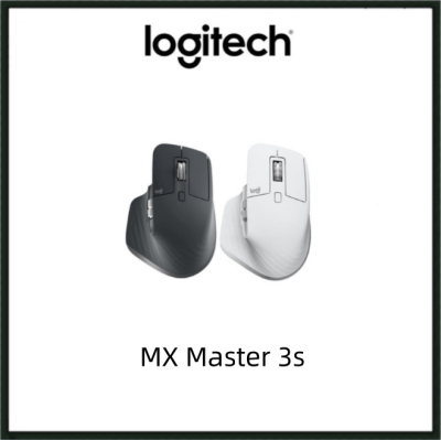 Logitech MX Master 3S Performance Wireless Mouse - เมาส์ไร้สายประสิทธิภาพสูง ใช้ได้แม้บนกระจก เสียงคลิกเงียบ เชื่อมต่อ Bluetooth USB