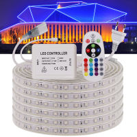 กันน้ำ LED S TRIP สหภาพยุโรป220โวลต์240โวลต์ตกแต่งกลางแจ้ง Rgb ขาวอบอุ่นสีขาว SMD 5050 60 Ledsm เทปที่มีความยืดหยุ่นหลอดไฟ LED *