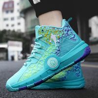 Mens basketball shoes mid-top combat boots summer mesh breathable shock-absorbing youth sneakers concrete sports free shipping