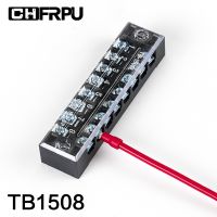 ☑✥ 1PCS TB1508 Dual Row Barrier Screw Terminal Block Strip Wire Connector Fixed Wiring Board 600V 15A