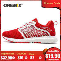 ONEMIX Summer Breathable Mesh Women Sports Shoes Light Comfortable Wear-Resisting Running Shoes Walking Sneakers Size 3.5-9.5