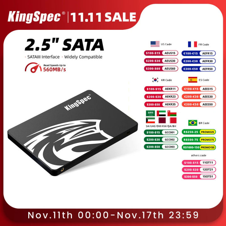 KingSpec SSD Internal Solid State Drive 1TB 2.5 Inch SATA III NAND Flash  Data Storage PC laptop Desktop Transfer