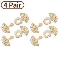 【CW】 4 Pairs Vintage Cardigan Clips Buttons Cape Cloak Eyes Hooks Clasp Fasteners for Cheongsam Hanfu Shawl Buckle Eye Brooch Clips