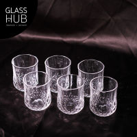 GLASS HUB (LYNX) แก้ว XM066A ก้นเพชรใส - แก้วน้ำผลไม้ แก้วคอกเทล แก้วน้ำ แก้ววิสกี้่ แก้วเหล้า (เซต 6 ใบ)