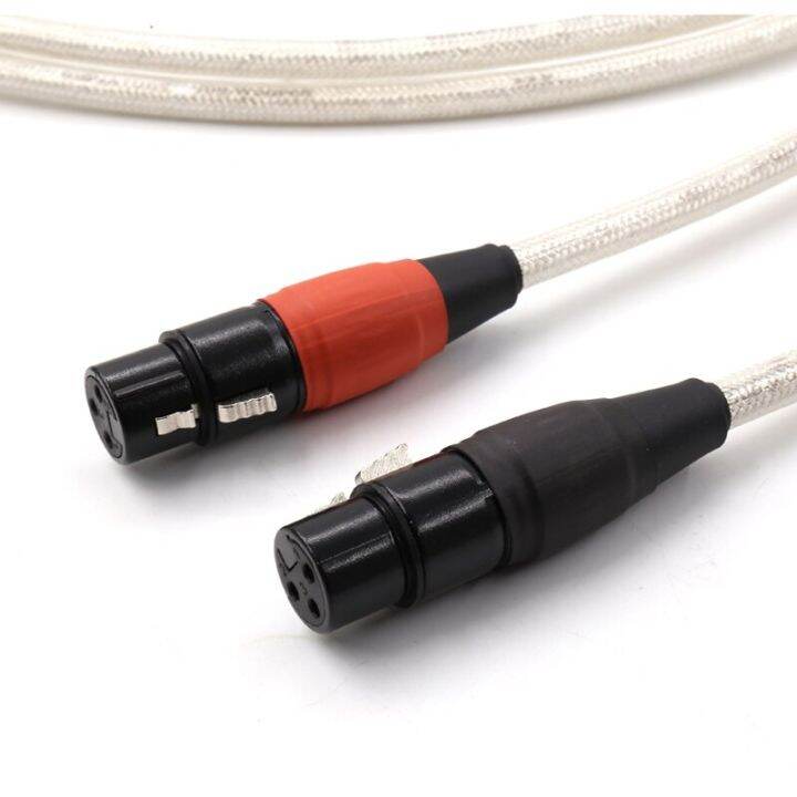 QED Signature OFC Silver Platedr Interconnect Cable With XLR MALE PLUG